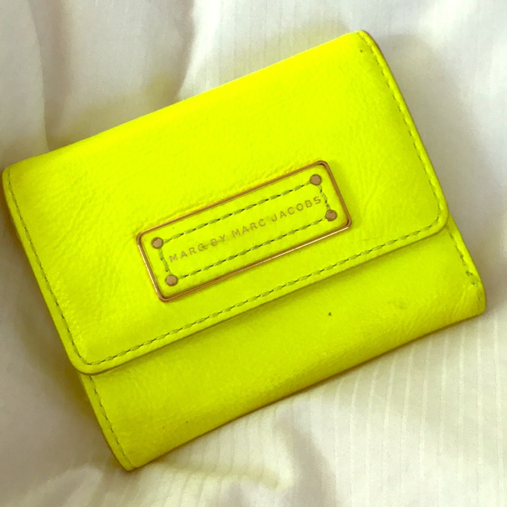 Marc by Marc Jacobs Neon Yellow Wallet